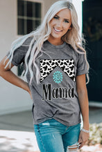 Load image into Gallery viewer, Leopard Turquoise Bead Mama Graphic T-shirt
