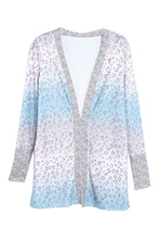 Load image into Gallery viewer, Multicolor Gradient Leopard Open Front Cardigan
