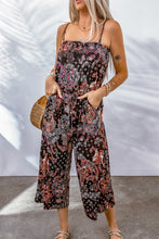 Load image into Gallery viewer, Mixed Paisley Print Cropped Jumpsuit
