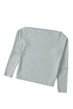 Load image into Gallery viewer, Asymmetric Off-shoulder Long Sleeve Knit Top
