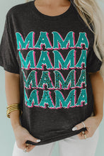 Load image into Gallery viewer, MAMA Letter Print Vintage Leopard Graphic T Shirt
