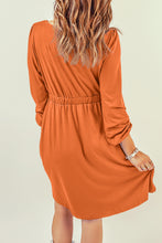 Load image into Gallery viewer, Button Up High Waist Long Sleeve Dress
