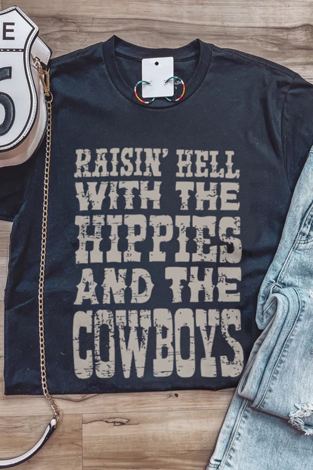 Hippies And The Cowboys Graphic Tee