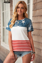 Load image into Gallery viewer, The US Stars and Stripes Inspired Top
