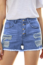 Load image into Gallery viewer, Gypsy Mid-rise Distressed Denim Shorts
