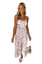 Load image into Gallery viewer, Floral Spaghetti Straps Wide Leg Jumpsuit

