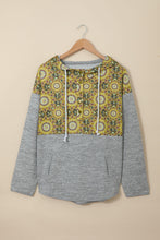 Load image into Gallery viewer, Tribal Print Vintage Drawstring Hoodie
