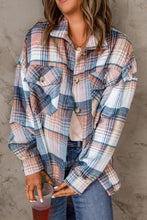 Load image into Gallery viewer, Plaid Flap Pockets Shacket
