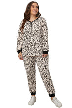 Load image into Gallery viewer, Plus Size V Neck Top And Sweatpants Lounge Set
