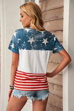 Load image into Gallery viewer, The US Stars and Stripes Inspired Top
