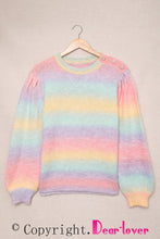 Load image into Gallery viewer, Pearl Decoration Gradient Tie-dye Sweater
