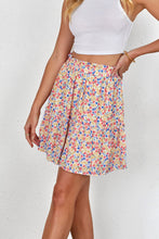 Load image into Gallery viewer, Floral Print Elastic Waist Skirt
