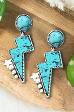 Load image into Gallery viewer, Lightning Turquoise Earrings
