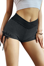 Load image into Gallery viewer, Side Drawstring Anti Cellulite High Waist Scrunch Butt Lift Shorts
