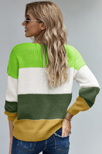 Load image into Gallery viewer, Pullover Colorblock Winter Sweater
