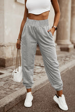Load image into Gallery viewer, Smocked High Waist Jogger Pants

