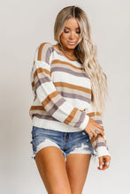 Load image into Gallery viewer, Stripe Drop Shoulder Striped Knit Sweater
