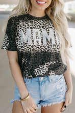 Load image into Gallery viewer, MAMA Leopard Print Short Sleeve Casual Graphic Tee
