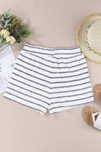 Load image into Gallery viewer, Striped Print Drawstring High Waist Casual Shorts
