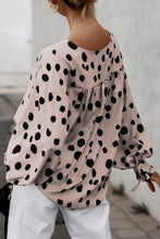 Load image into Gallery viewer, Button Frill Cuffs Oversize Puff Sleeve Blouse
