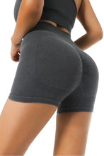 Load image into Gallery viewer, Seamless Ribbed Knit Butt Lifter Yoga Shorts
