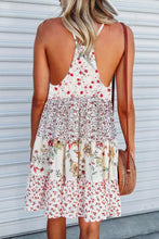 Load image into Gallery viewer, Floral Ruffled Spaghetti Strap Mini Dress
