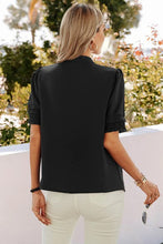 Load image into Gallery viewer, Solid Color Smock Sleeve V Neck Top
