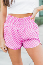 Load image into Gallery viewer, Plaid High Waisted Athletic Shorts
