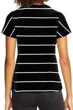 Load image into Gallery viewer, Round Neck Striped Print T-shirt
