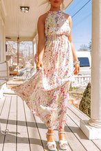 Load image into Gallery viewer, Multicolor Crisscross Backless Long Floral Dress
