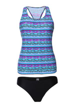 Load image into Gallery viewer, Tribal Beach Ethnic Print 2pcs Tankini Swimsuit
