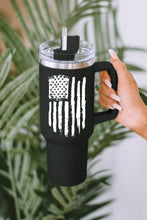 Load image into Gallery viewer, American Flag Print Stainless Steel Portable Cup with Handle 40oz
