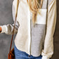 Contrast Trim Colorblock Knit Shirt
