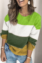 Load image into Gallery viewer, Pullover Colorblock Winter Sweater
