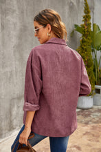 Load image into Gallery viewer, Corduroy Long Sleeve Button-up Shirt Coat
