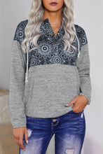 Load image into Gallery viewer, Tribal Print Vintage Pocket Hoodie
