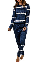 Load image into Gallery viewer, Stripes Long Sleeves and Joggers Lounge Set
