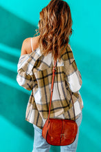 Load image into Gallery viewer, Button-up Pocket Long Sleeve Plaid Shacket
