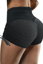 Load image into Gallery viewer, Side Drawstring Anti Cellulite High Waist Scrunch Butt Lift Shorts
