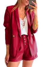 Load image into Gallery viewer, Wavy Collar Single Button Blazer
