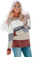 Load image into Gallery viewer, Colorblock Pocketed Sweater
