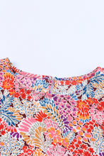 Load image into Gallery viewer, Multicolor Puff Sleeve Floral Blouse
