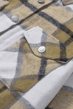 Load image into Gallery viewer, Button-up Pocket Long Sleeve Plaid Shacket
