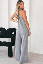 Load image into Gallery viewer, Loose Fit Side Pockets Spaghetti Strap Wide Leg Jumpsuit
