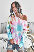 Load image into Gallery viewer, Rainbow Tie Dye Pullover Long Sleeve Top
