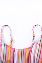 Load image into Gallery viewer, Stripe High Waist Stripe Bikini Set
