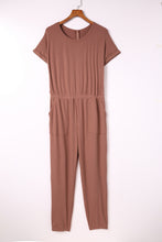 Load image into Gallery viewer, Ribbed Short Sleeve Jumpsuit
