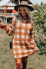 Load image into Gallery viewer, Plaid Sweater Dress
