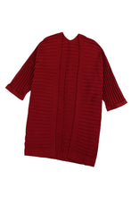 Load image into Gallery viewer, Ribbed Open Front Knit Cardigan
