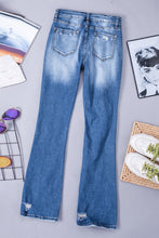 Load image into Gallery viewer, Distressed Flare Jeans
